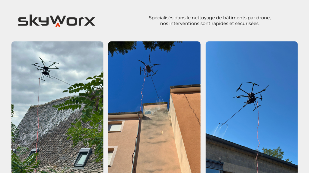 Drone utilisé dans le batiment Drone utilisé dans le batiment
