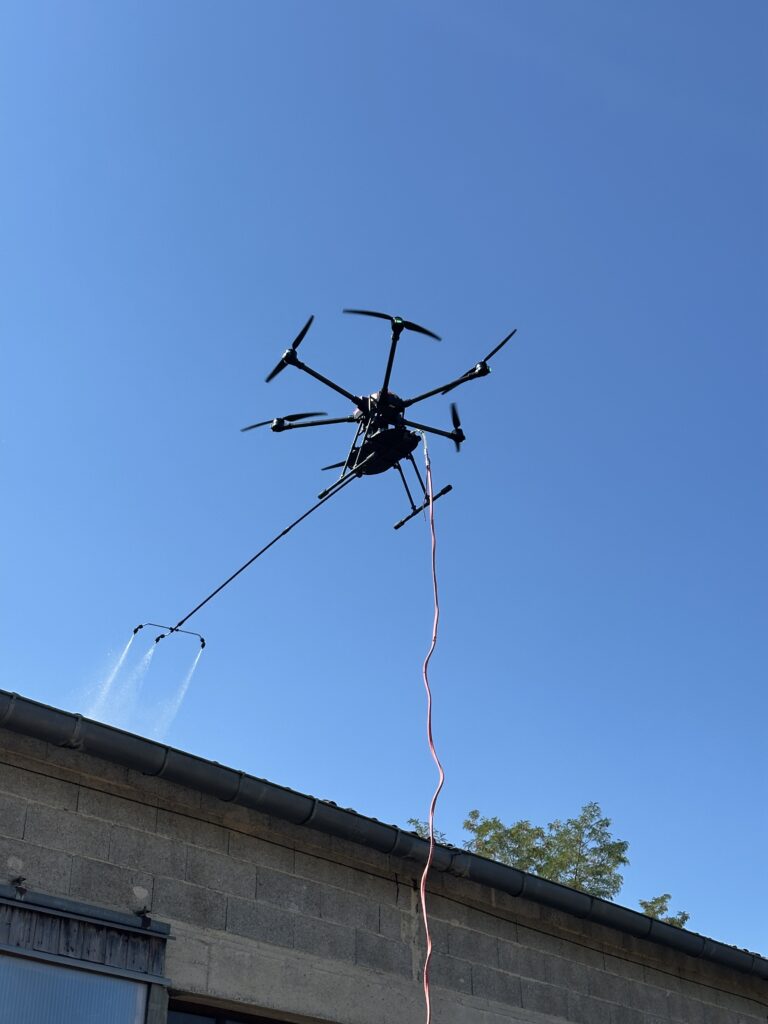 Nettoyage d'un bâtiment du patrimoine par drone